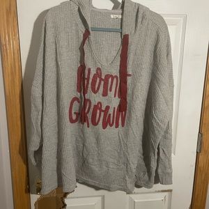 Maurices “ Home Grown” crop style hoodie size 4X